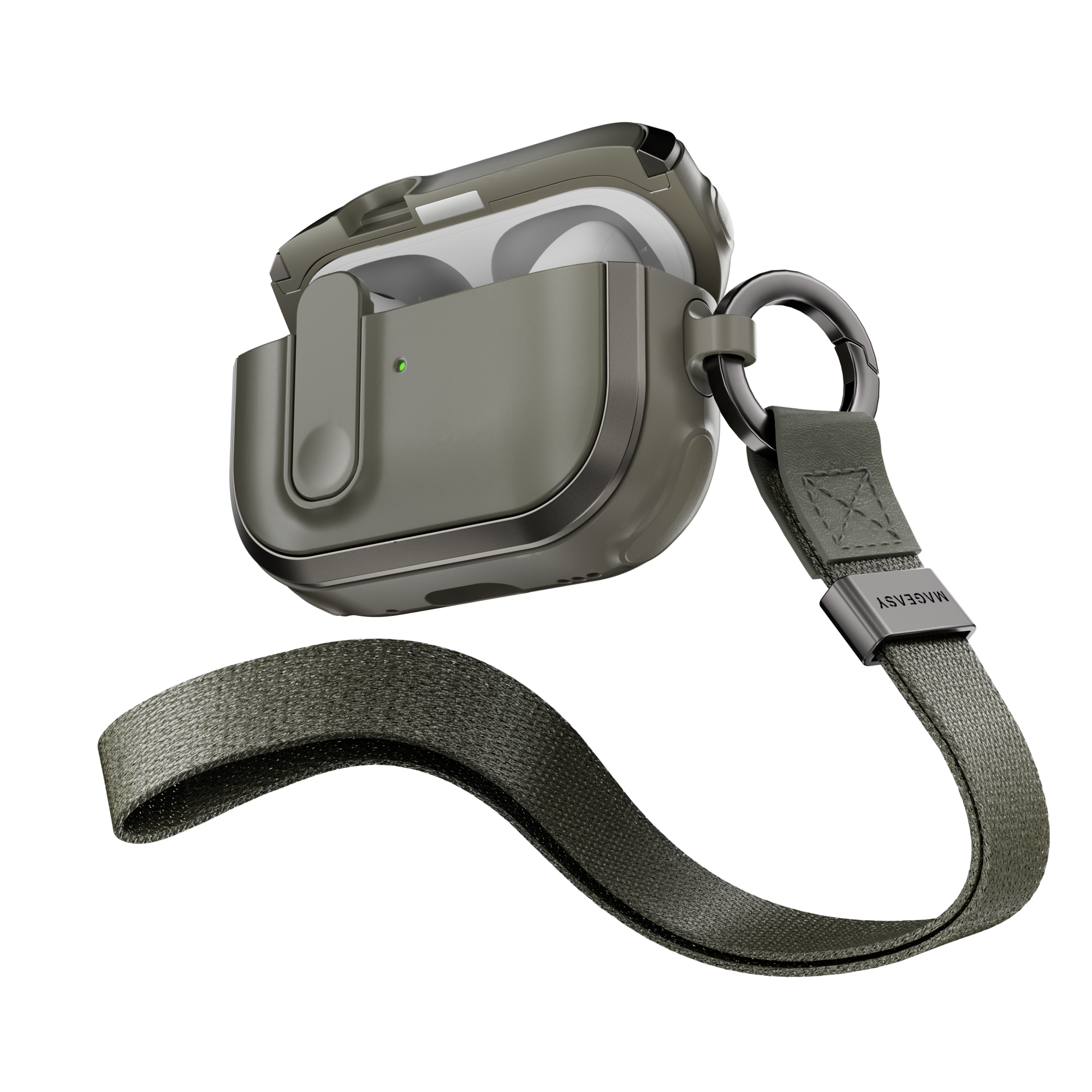 Odyssey Magnetic Lock AirPods Case with Anti-Lost Wrist Strap