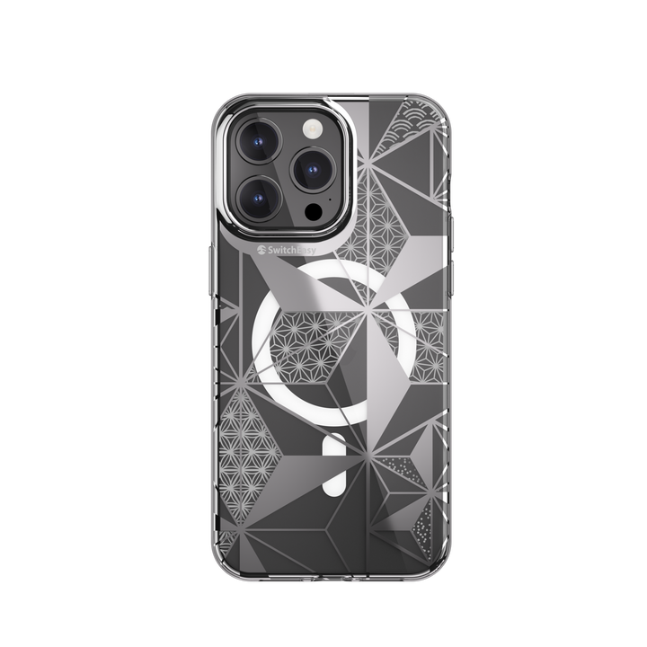 Artist M - Asanoha Double-Layer In-Mold Decoration Bumper iPhone 15 Pro Case