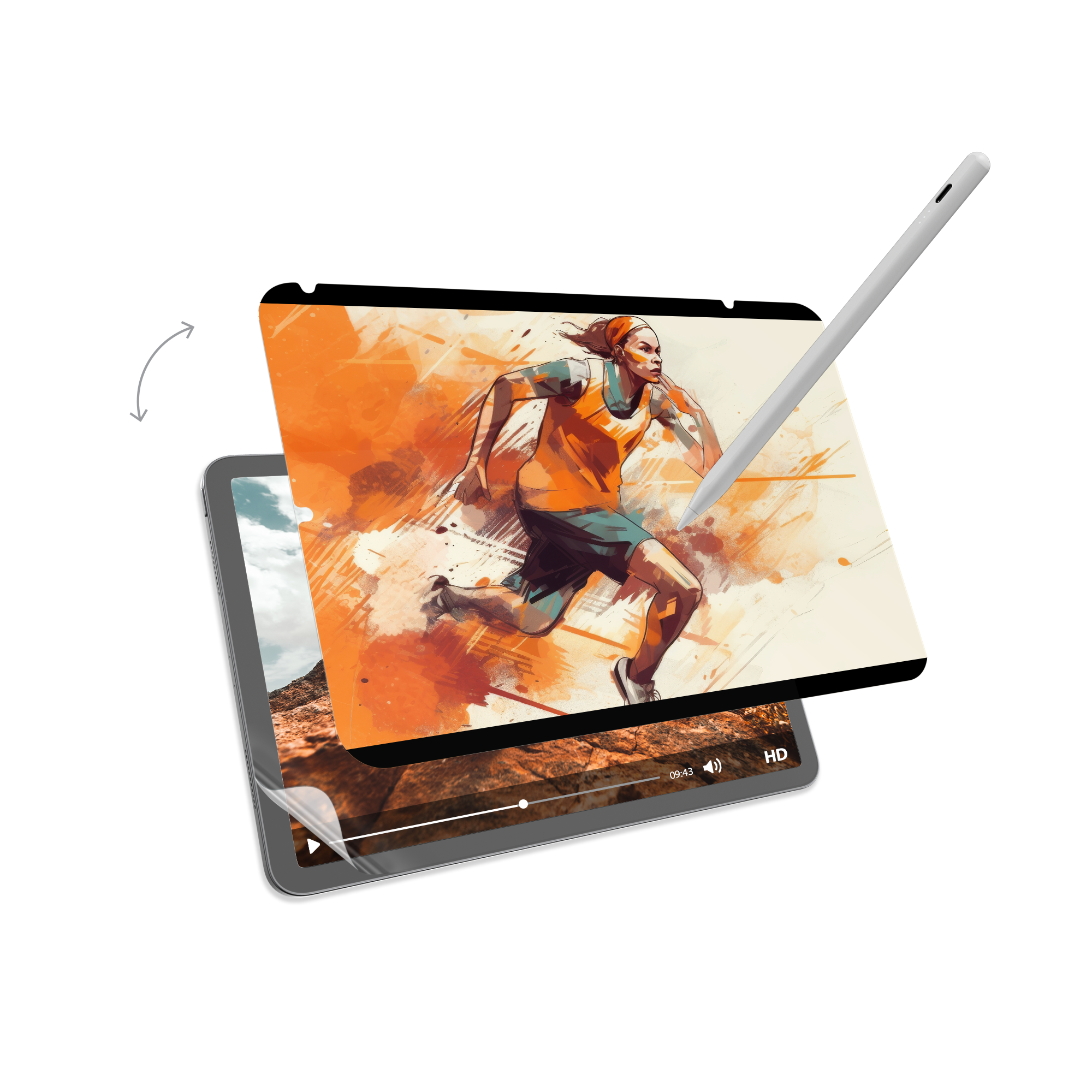 EasyPaper Pro 2-in-1 Magnetic Paper-Feel iPad Screen Protector