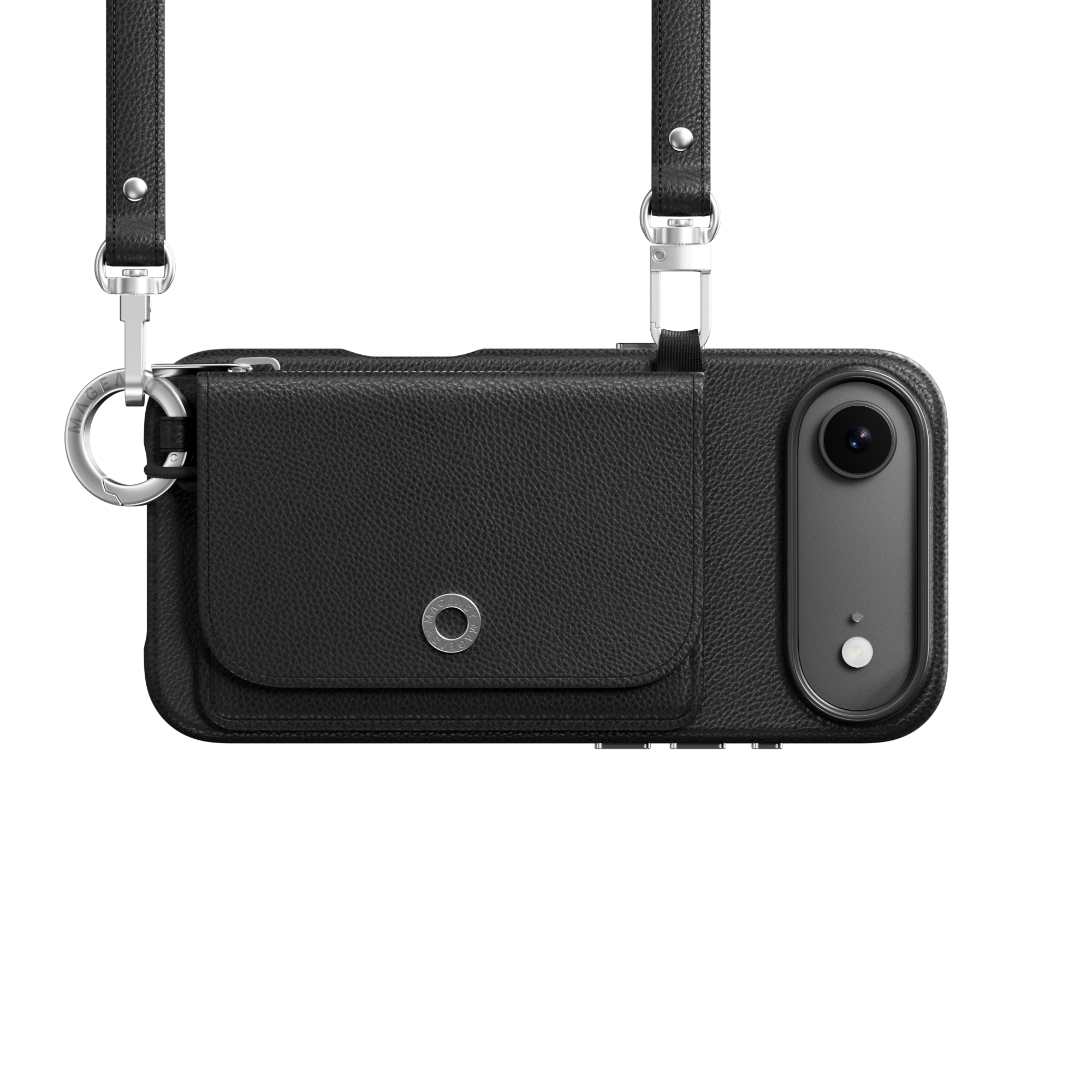 MagEasy iPhone17 Air 用ポーチ付きショルダーケース ME_PouchM_Black_17Air_01_2048x