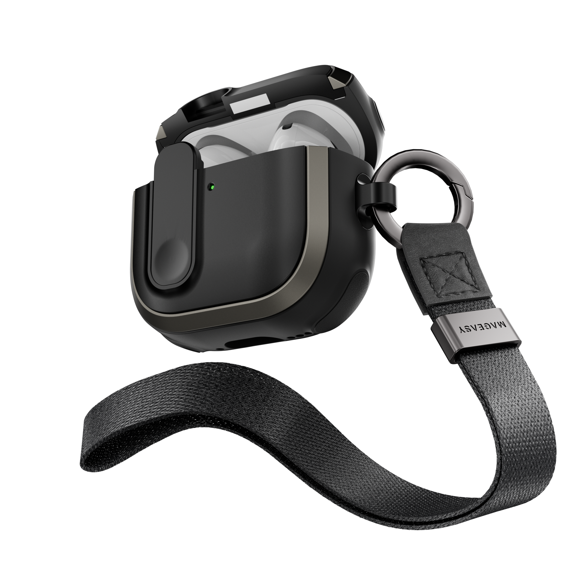 Odyssey with Wrist Strap Magnetic Closure AirPods Protective Case Odyssey with Wrist Strap Magnetic Closure AirPods Protective Case
