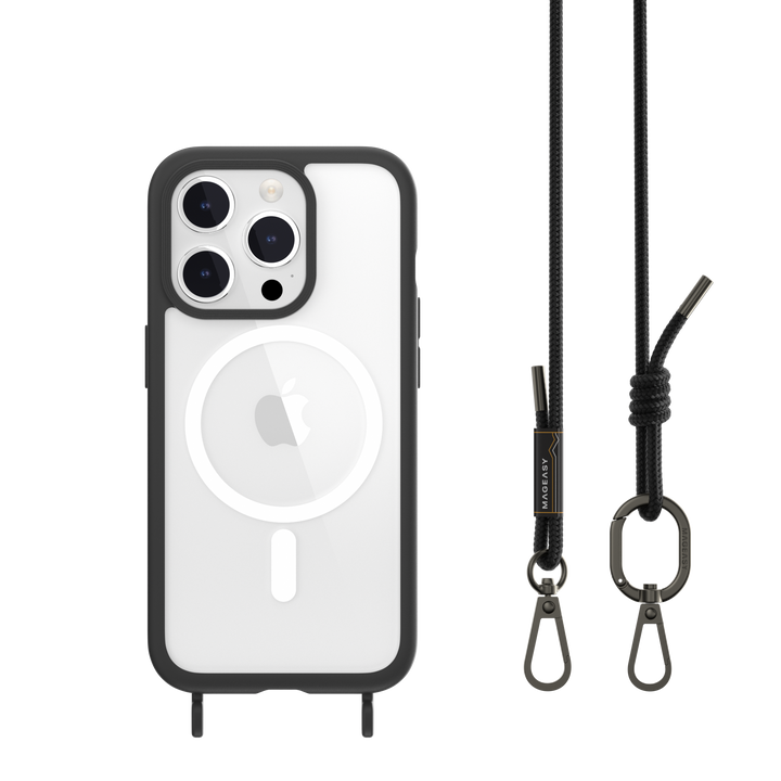Roam M + Strap Shockproof Protective Case with Lanyard for iPhone 15 Series
