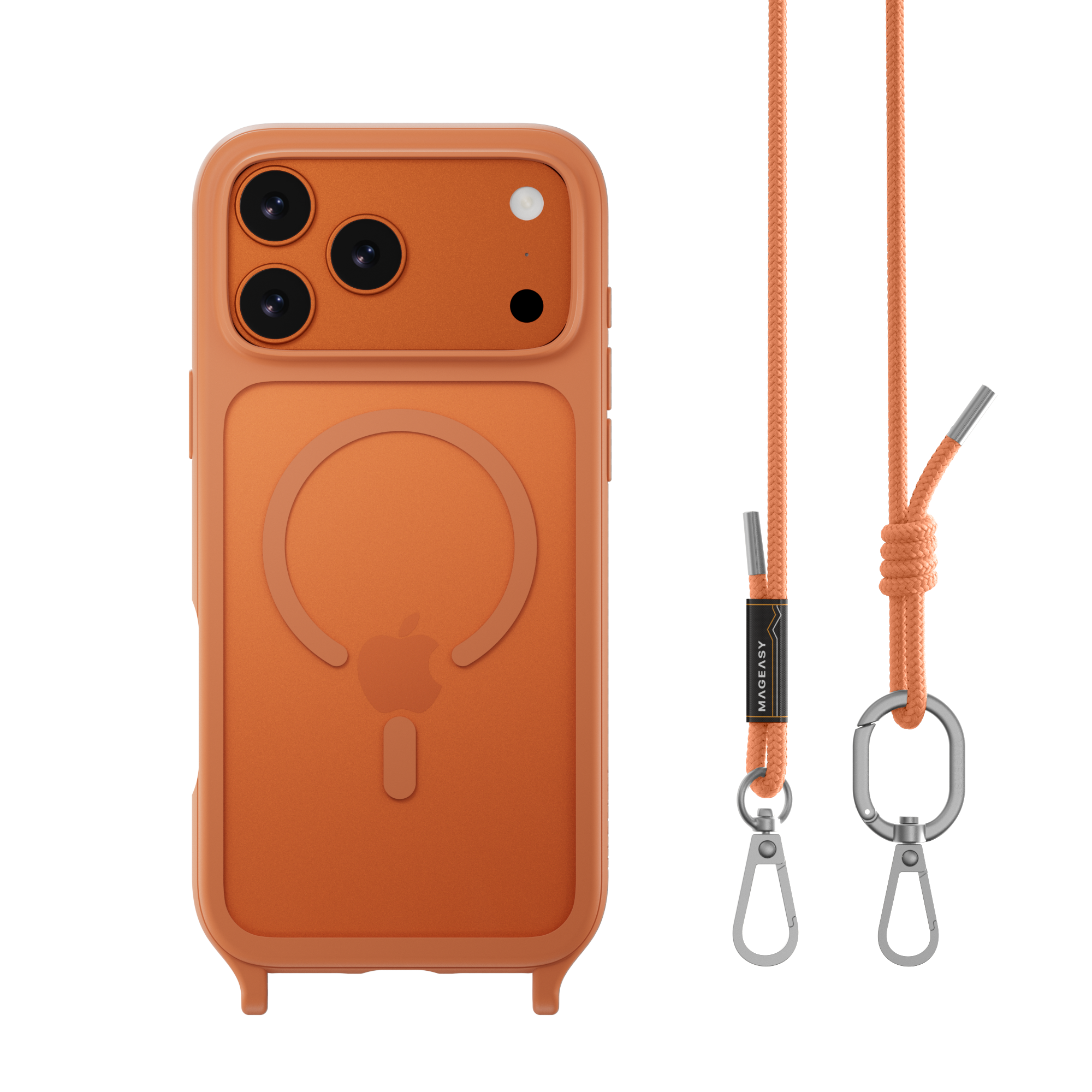 新品 MAGEASY iPhone 17 air ケース Pouch ロゼ MagEasy】iPhone Air ショルダー ストラップ ケース ロゼ